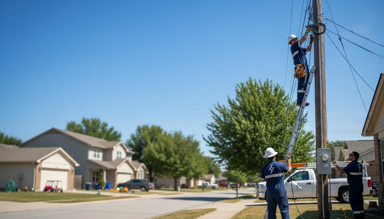 Residential electrician providing installation services in Coloma, MI